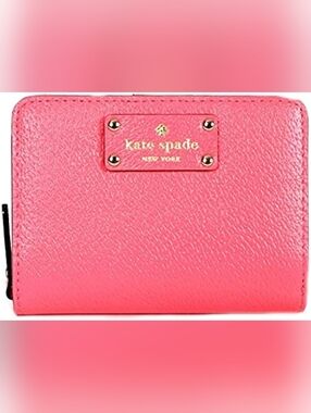Kate Spade Cara Wellesley Medium Wallet Peony Pink